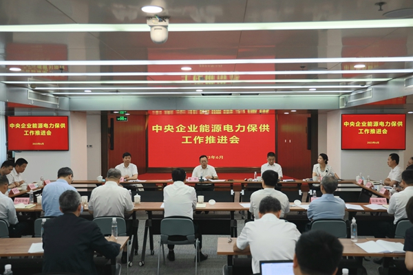 國務(wù)院國資委召開中央企業(yè)能源電力保供工作推進會。 來源：國務(wù)院國資委